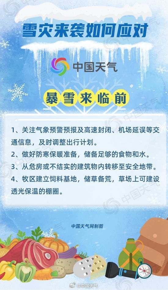 寒潮暴雪来袭 中国气象局启动二级应急，科普知识保安全